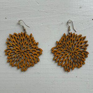 Die Cut Sunny Geranium Earrings